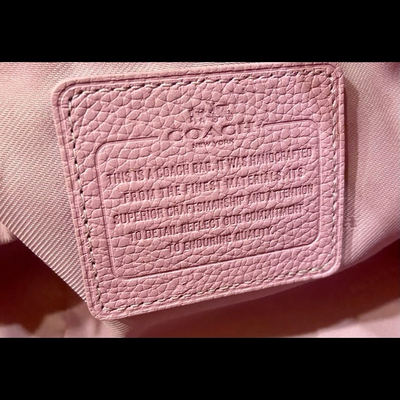 Coach Mini Nolita Satchel Pebble Leather Marshmallow Pink Handbag - Picture 7 of 9